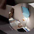 Applique Moderna con Vano per Riviste, USB e Luce LED Made in Italy - Foster Viadurini