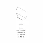 Applique Moderna con Vano per Riviste, USB e Luce LED Made in Italy - Foster Viadurini