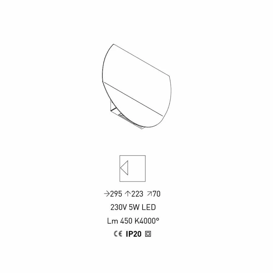 Applique Moderna con Vano per Riviste, USB e Luce LED Made in Italy - Foster Viadurini