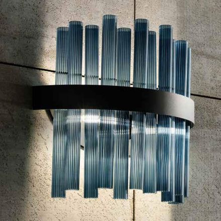 Applique Moderna in Vetro Soffiato Artigianale di Lusso Italiano - Maesta Viadurini