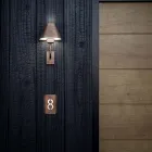 Applique Murale da Esterno in Ottone e Rame Made in Italy - Spada Viadurini