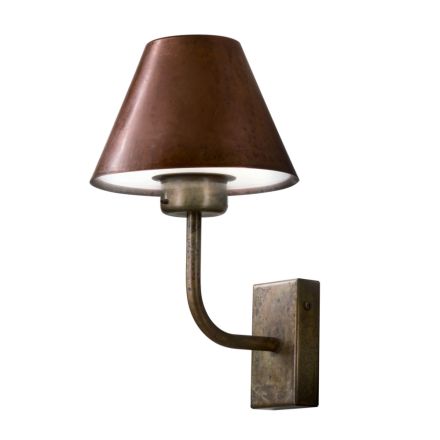 Applique Murale da Esterno in Ottone e Rame Made in Italy - Spada Viadurini