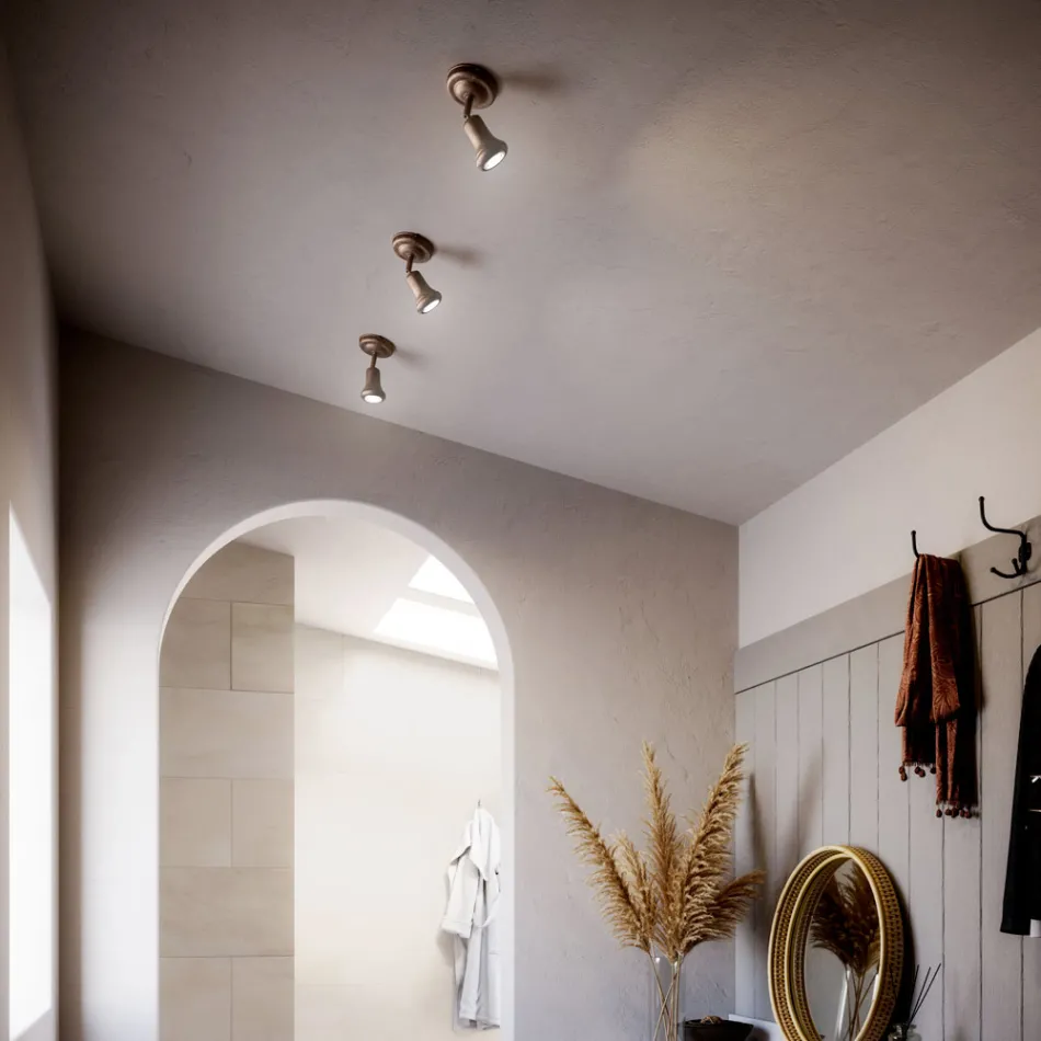 Applique Murale Orientabile in Ottone Made in Italy - Piccola Viadurini