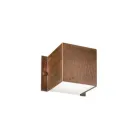 Applique Murale Quadrata in Rame e LED Made in Italy - Esempio Viadurini
