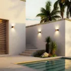 Applique Murale Rettangolare in Rame e LED Made in Italy - Esempio Viadurini