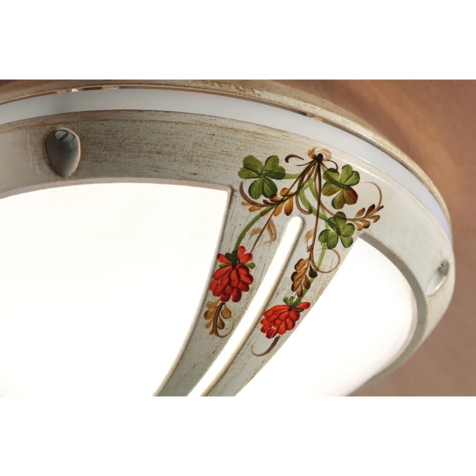 Applique o Plafoniera da Giardino in Alluminio Dipinto a Mano - Brindisi Viadurini
