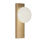 Applique o Plafoniera in Alluminio e Luce in Vetro Soffiato Bianco - Alma Viadurini