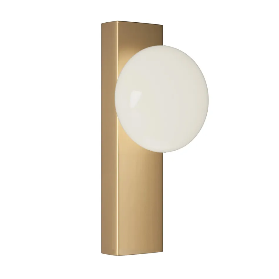 Applique o Plafoniera in Alluminio e Luce in Vetro Soffiato Bianco - Alma Viadurini