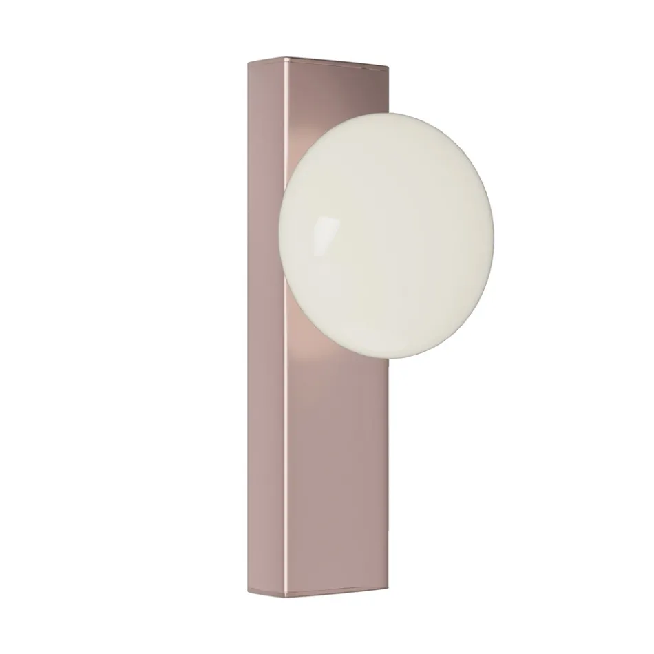Applique o Plafoniera in Alluminio e Luce in Vetro Soffiato Bianco - Alma Viadurini