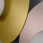 Applique o Plafoniera in Alluminio, Metallo e Luce in Vetro Bianco - Luma Viadurini