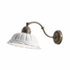 Applique stile liberty in ceramica di Bassano Anita Il Fanale Viadurini