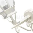 Applique Stile Vintage da Esterno in Alluminio Bianco Made in Italy - Dodo Viadurini