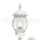 Applique Stile Vintage da Esterno in Alluminio Bianco Made in Italy - Dodo Viadurini