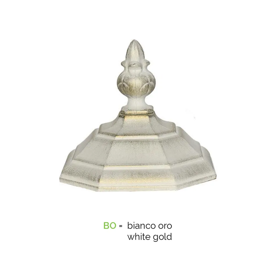 Applique Stile Vintage da Esterno in Alluminio Bianco Made in Italy - Dodo Viadurini