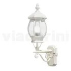 Applique Stile Vintage da Esterno in Alluminio Bianco Made in Italy - Dodo Viadurini