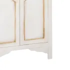 Armadio in Legno Bianco Patinato con 2 Ante Made in Italy - Agni Viadurini