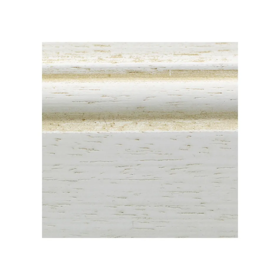 Armadio in Legno Bianco Patinato con 2 Ante Made in Italy - Agni Viadurini