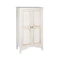 Armadio in Legno Bianco Patinato con 2 Ante Made in Italy - Agni