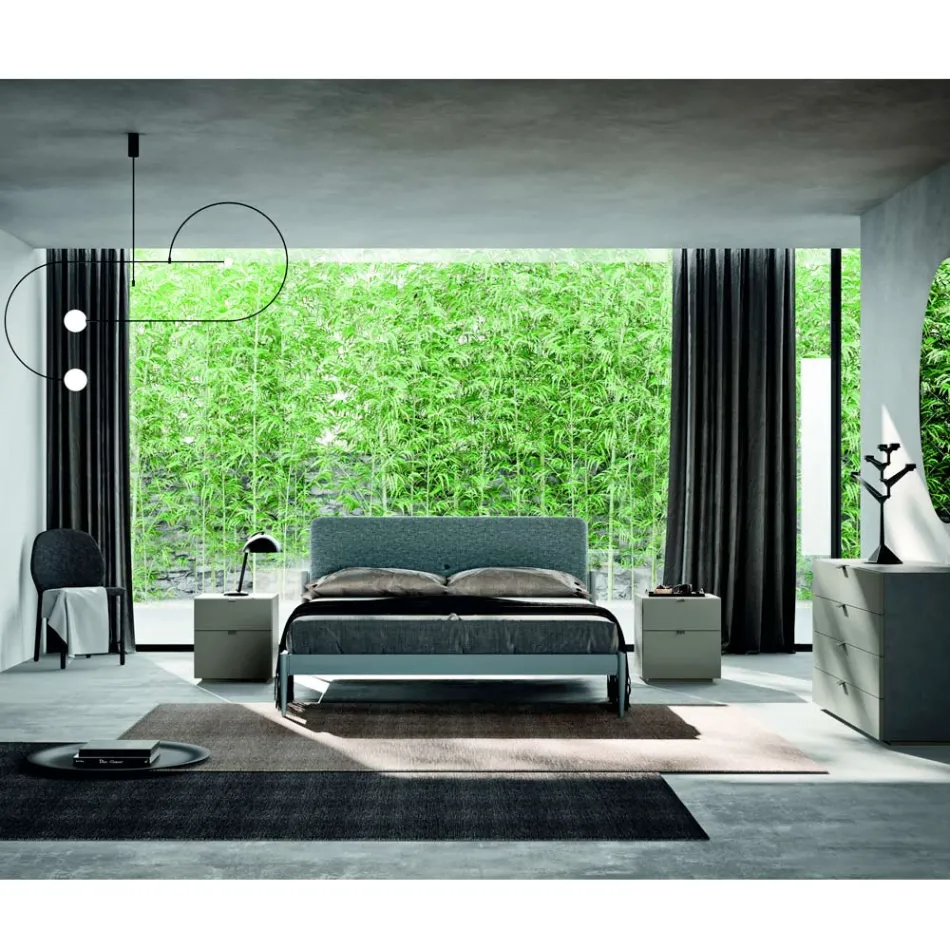 Arredamento Camera da Letto a 4 Elementi Stile Moderno Made in Italy -  Eletta Viadurini