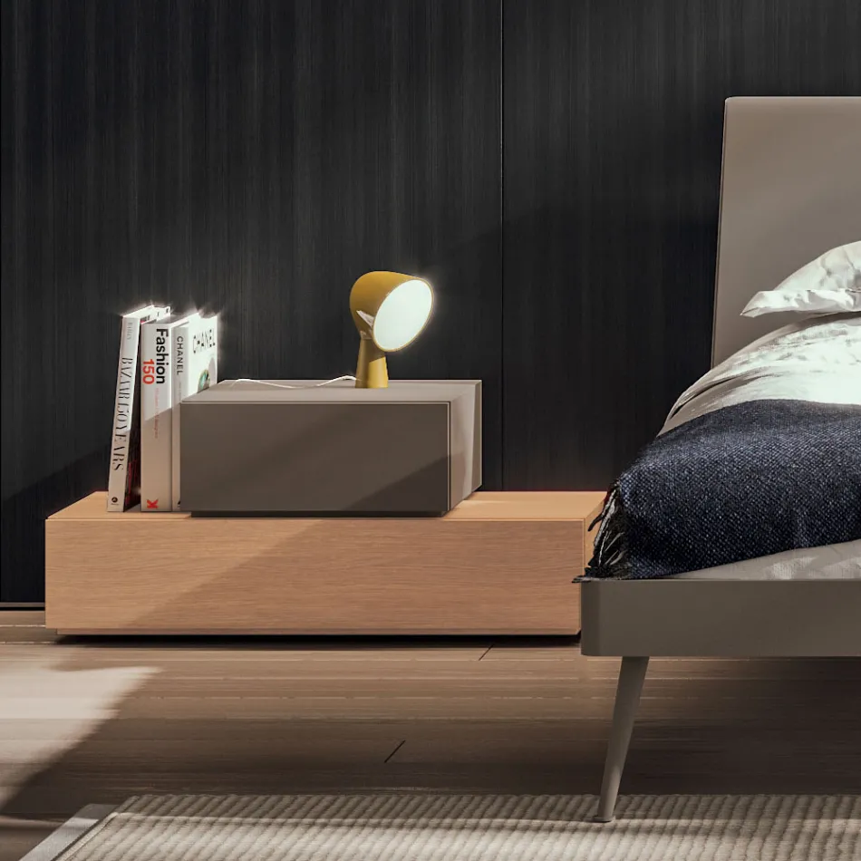 Arredamento Camera da Letto a 5 Elementi Stile Moderno Made in Italy - Diamante Viadurini