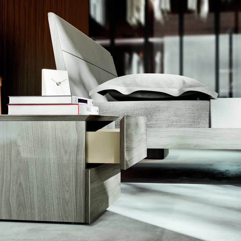 Arredamento Camera da Letto Matrimoniale a 4 Elementi Made in Italy - Lucania Viadurini