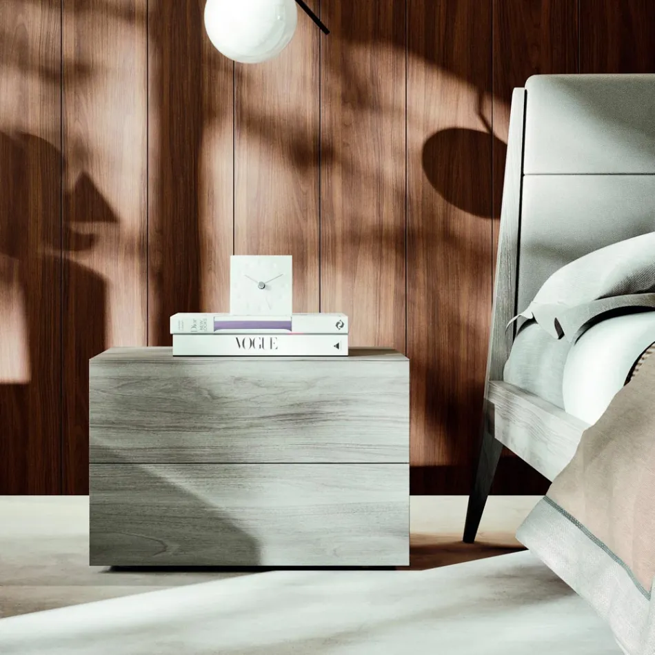 Arredamento Camera da Letto Matrimoniale a 4 Elementi Made in Italy - Lucania Viadurini
