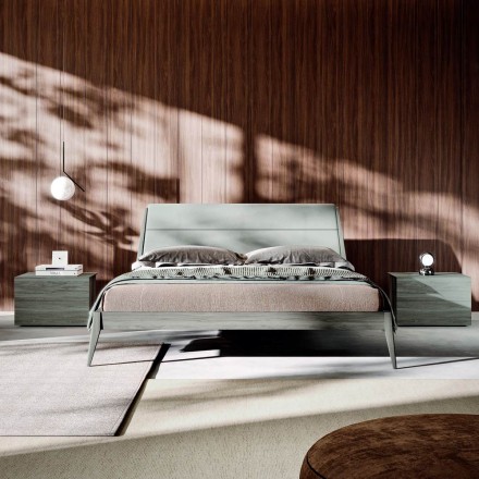 Arredamento Camera da Letto Matrimoniale a 4 Elementi Made in Italy - Lucania Viadurini