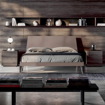 Arredamento Camera da Letto Matrimoniale a 5 Elementi Made in Italy - Scampia Viadurini