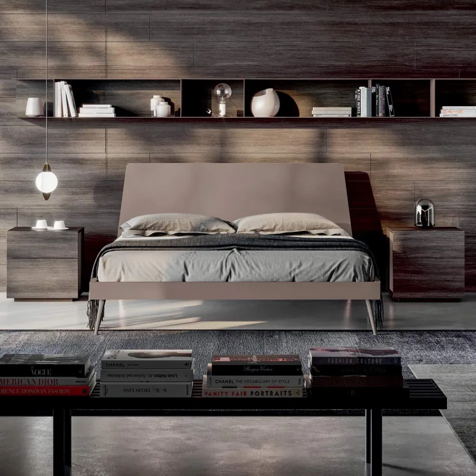 Arredamento Camera da Letto Matrimoniale a 5 Elementi Made in Italy - Scampia Viadurini