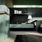 Arredamento per Camera da Letto a 6 Elementi Realizzata in Italia - Rubino Viadurini