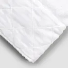 Asciugamano Viso in Spugna di Cotone Bianco con Decoro Geometrico - Gimmy Viadurini