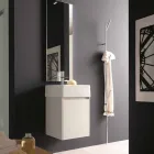 Attaccapanni da Terra di Design Moderno in Metallo Bianco o Cromo - Kottac Viadurini