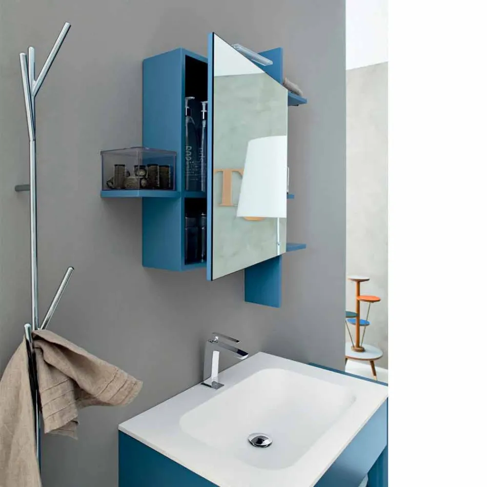 Attaccapanni da Terra di Design Moderno in Metallo Bianco o Cromo - Kottac Viadurini