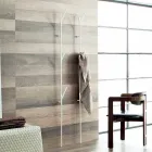 Attaccapanni da Terra di Design Moderno in Metallo Bianco o Cromo - Kottac Viadurini
