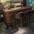 Bancone Bar con Piano in Vetro Glitter Realizzato in Italia, di Lusso - Calcutta