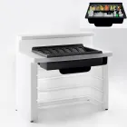 Bancone bar luminoso da giardino design moderno Slide Break Line Viadurini