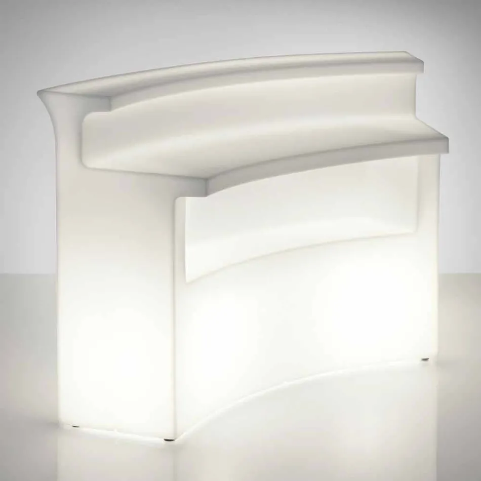 Bancone bar luminoso Slide Break Bar stile moderno fatto in Italia Viadurini