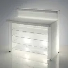 Bancone stile moderno da bar Slide Break Line luminoso  made in Italy Viadurini