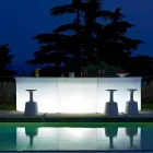 Bancone stile moderno da bar Slide Break Line luminoso  made in Italy Viadurini