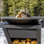 Barbecue a Legna con Piano Lavoro e Piastra - Giorgione Viadurini