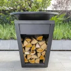 Barbecue a Legna con Piastra Cottura e Vano Porta Legna - Ferran Viadurini