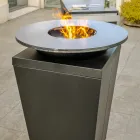 Barbecue a Legna con Piastra Cottura e Vano Porta Legna - Ferran Viadurini