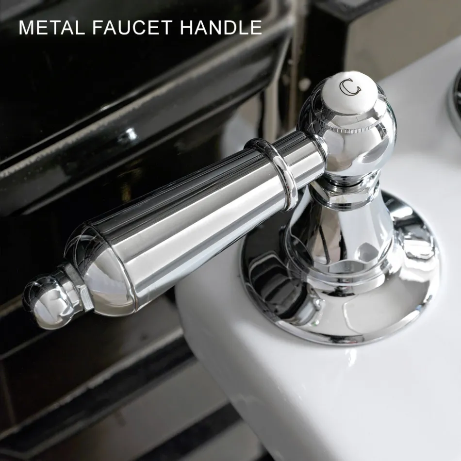 Batteria Bidet 3 Fori con Erogazione Interna in Ottone Made in Italy- Noriana Viadurini