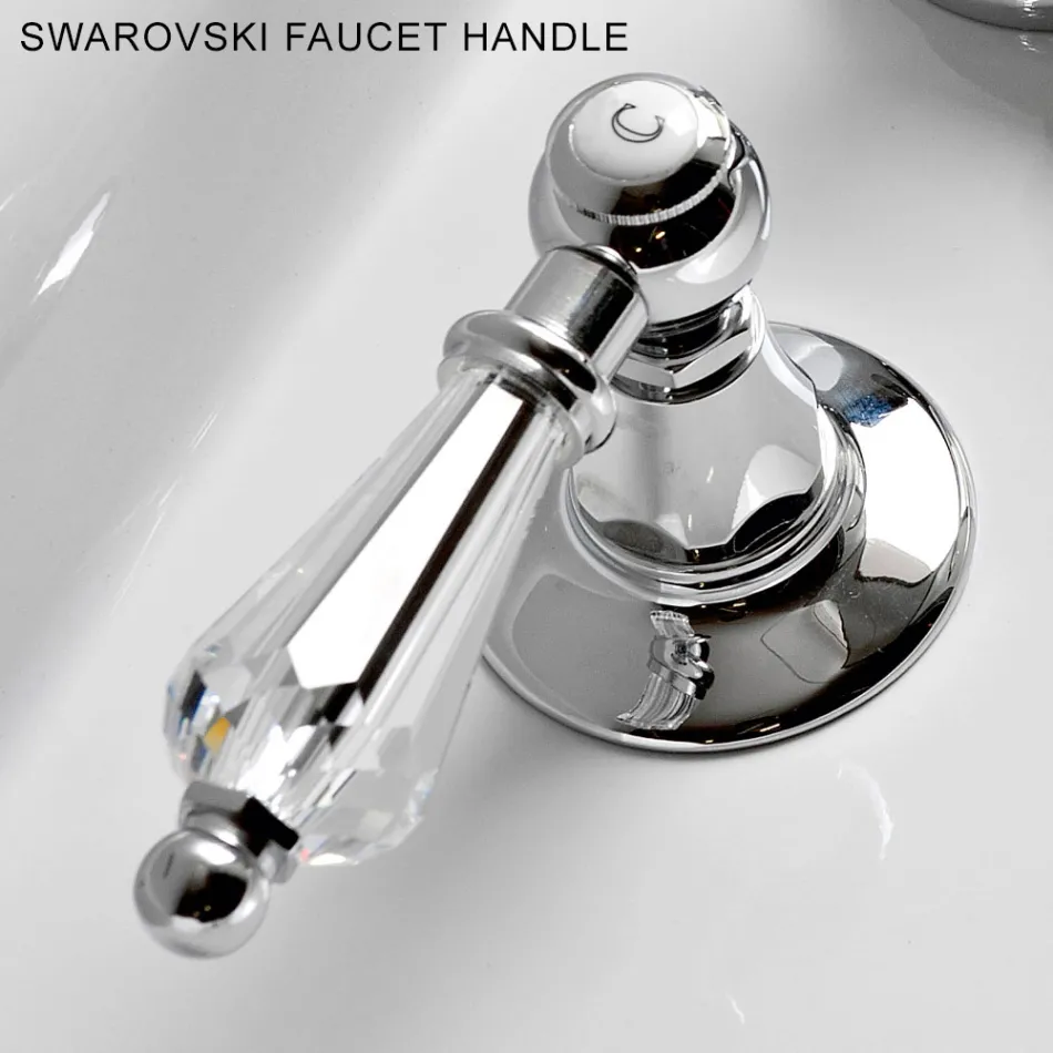 Batteria Bidet 3 Fori con Erogazione Interna in Ottone Made in Italy- Noriana Viadurini