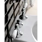 Batteria Bidet 3 Fori con Erogazione Interna in Ottone Made in Italy- Noriana Viadurini