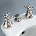 Batteria Bidet 3 Fori Scarico Erogazione Interna Ottone Artigianale - Ercolina