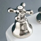Batteria Bidet 3 Fori Scarico Erogazione Interna Ottone Artigianale - Ercolina Viadurini