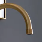 Batteria Lavabo 3 Fori Bocca Alta con Scarico Ottone Made in Italy - Red Viadurini