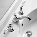 Batteria Lavabo 3 Fori con Leve Stile Classico in Ottone Artigianale - Noriana