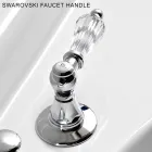 Batteria Lavabo 3 Fori con Scarico Ottone Stile Classico Artigianale - Noriana Viadurini